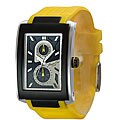 Kenneth Cole Men's Yellow Polyurethane Strap Watch