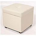 Natural Twill Chester Storage Ottoman