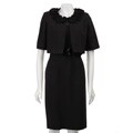 Jessica Howard Women's Crepe Rosette Trim Jacket Dress