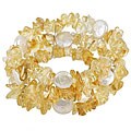 Maddy Emerson Couture Citrine/ FW Pearl Bracelet (13-14 mm)