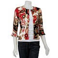 Escio Women's Paisley Print Cardigan