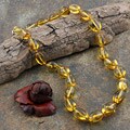 Silver Honey Baltic Amber Beaded Necklace (Poland)