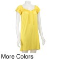 Princess Women's Tie-neck Babydoll Dress