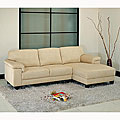 Capri Beige Microsuede Sectional