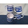 Set of 4 Garland Design Coffee Mugs (Tunisia)