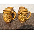 Set of 4 Honey Design 16-ounce Large Mugs (Tunisia)