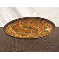 Extra Large 21-inch Honey Design Oval Platter (Tunisia)