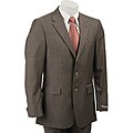 Kenneth Cole New York Men's Dark Tan 2-button Wool Suit