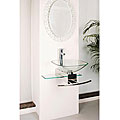 Koen Contemporary Wall-mount Glass Waterfall Sink