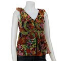 Jonathan Martin Women's Splash Floral Sleeveless Blouse
