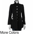 C.C. Couture Women's Ruffled Neck Coat