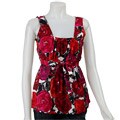 MICHAEL Michael Kors Women's Square-neck Floral Shirt
