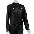 MICHAEL Michael Kors Women's Leather Motorcycle Jacket