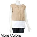 MICHAEL Michael Kors Women's Pleated Colorblock Top