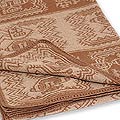 Alpaca Wool-blend 'Paracas Cinnamon' Blanket (Peru)