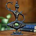 Bronze 'Temple Dancer' Sculpture (Indonesia)