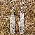 Sterling Silver and Citrine 'Ethereal' Drop Earrings (India)