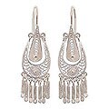 Silver 'Filigree Grace' Earrings (Peru)