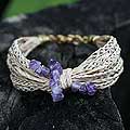 18k Gold and Palm 'Amethyst Cascade' Bracelet (Brazil)