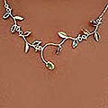 18k Goldplated 'Brazilian Buds' Amethyst/ Garnet Choker (Brazil)