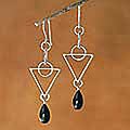 Makassar Ebony 'Triangle' Dangle Earrings (Indonesia)