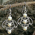 Pearl 'Eternity' Chandelier Earrings (India) 