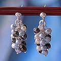 Pearl 'Nautical Melody' Cluster Earrings (Mexico)