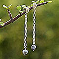 Pearl 'Andean Braids' Drop Earrings (Peru)