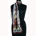 Silk 'Lotus Blossoms' Scarf (India)