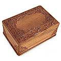 Walnut 'Kashmir Valley' Jewelry Box (India)