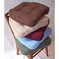 Brushed Twill Double-welted Non-slip Chair Pads (Set of 4)