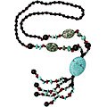 Turquoise Pendant/ Tassel Necklace (China)
