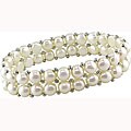 Sterling Silver White FW Pearl Bracelet (6.5-7 mm) (Case of 6)