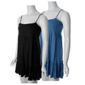 Realitee Junior's High Waist Spaghetti Strap Dress