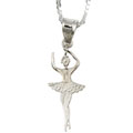 Sterling Silver Ballerina Necklace