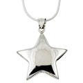 Sterling Silver Puff Star Necklace