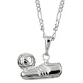 Sterling Silver 20-inch Soccer Lover Necklace