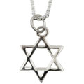 Sterling Silver 18-inch Star of David Necklace