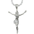 Sterling Silver Body of Christ Crucifix Necklace