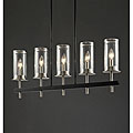 Glass/ Metal 34-inch 5-light Chandelier