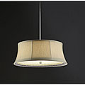 White Bell Shade 18-inch Chandelier