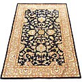 Indo Mahal Gold/ Brown Rug (5'3 x 8'2)