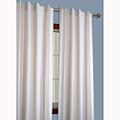 Striped Yarn Dyed Linen/ White Window Curtain Pair (84 in.)