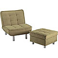 Belinda Microsuede Ottoman