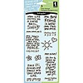 Inkadinkado 'Tell It Like It Is' Clear Stamps