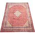 Persian Sarouk Mir Red/ Ivory Rug (9' x 12'8)