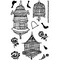 Basic Grey Aviary Porcelain Clear Stamps (Pack of 13)