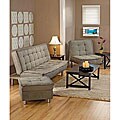 Belinda 3-piece Olive Sofa Bed/ Chair/ Ottoman Set
