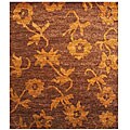 Hand-knotted 'Tiara' Hemp Rug (7'9 x 9'9)