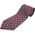Brioni Geometric Print Silk Necktie